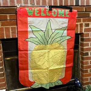 Vintage 90s Welcome W/ Pineapple Flag